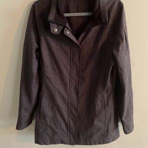 Athleta Gray/Silver Patterned Coat Size Large